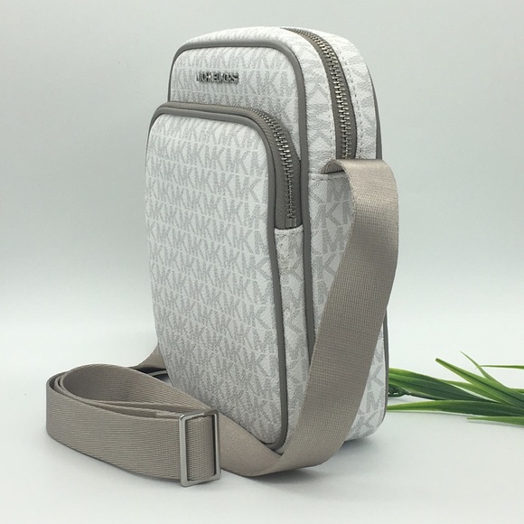 MICHAEL KORS MD FLIGHT CROSSBODY Bag BRIGHT White - Picture 4 of 8